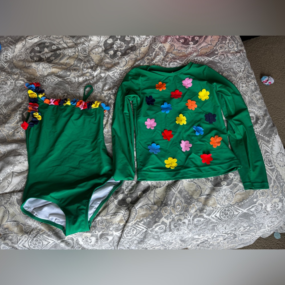 Hanna Andersson Bright Green Swimwear